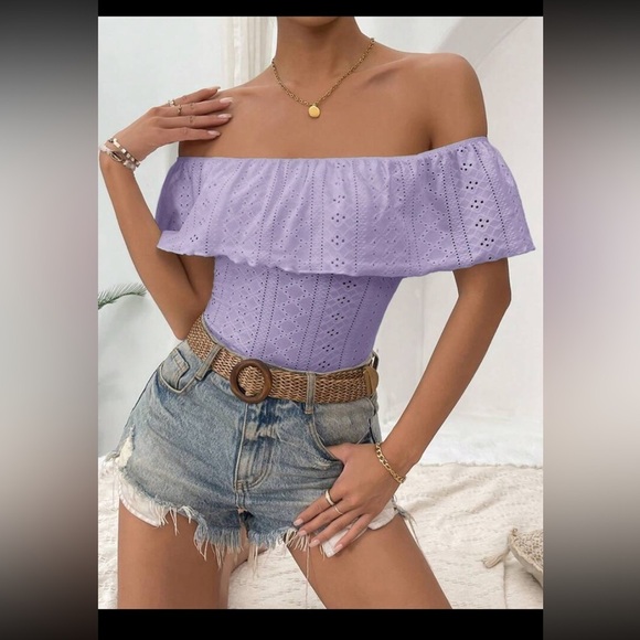 Womens over the shoulder bodysuit - Picture 4 of 7